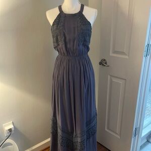 Altar’d State Maxi Dress Dusty Blue size S lined